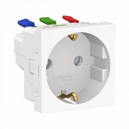 Изображение продукта Розетка Schneider Electric Unica New Modular с/з со шторками 16A 250V 